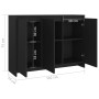 Black plywood sideboard 102x33x75 cm by vidaXL, Sideboards - Ref: Foro24-809774, Price: 86,66 €, Discount: %