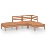 Garden furniture set 4 pieces solid honey brown pine wood by vidaXL, Garden sets - Ref: Foro24-3082620, Price: 205,40 €, Disc...