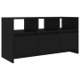 Black plywood TV cabinet 102x37.5x52.5 cm by vidaXL, TV Furniture - Ref: Foro24-809801, Price: 86,60 €, Discount: %