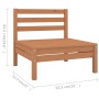 Garden furniture set 4 pieces solid honey brown pine wood by vidaXL, Garden sets - Ref: Foro24-3082620, Price: 205,40 €, Disc...