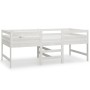 Estructura de cama madera maciza de pino blanco 90x200 cm de vidaXL, Camas y somieres - Ref: Foro24-833096, Precio: 130,99 €,...