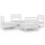 Garden furniture set 4 pieces solid white pine wood by vidaXL, Garden sets - Ref: Foro24-3082403, Price: 203,76 €, Discount: %