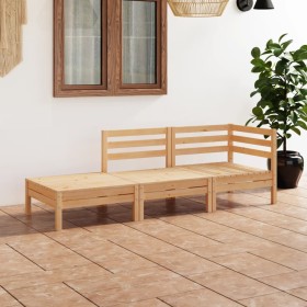 3-piece solid pine wood garden furniture set by vidaXL, Garden sets - Ref: Foro24-3082612, Price: 127,99 €, Discount: %