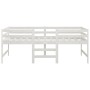 Estructura de cama madera maciza de pino blanco 90x200 cm de vidaXL, Camas y somieres - Ref: Foro24-833096, Precio: 130,99 €,...