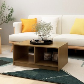 Solid pine wood coffee table honey brown 75x50x33.5 cm by vidaXL, Coffee table - Ref: Foro24-809909, Price: 41,99 €, Discount: %