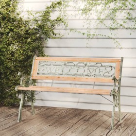 Solid spruce wood garden bench 122 cm by vidaXL, garden benches - Ref: Foro24-317118, Price: 80,99 €, Discount: %