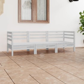 Garden furniture set 3 pieces solid white pine wood by vidaXL, Garden sets - Ref: Foro24-3082463, Price: 132,99 €, Discount: %