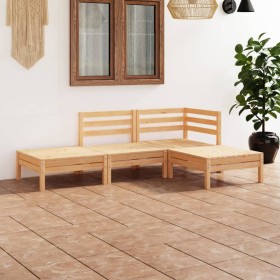 Garden furniture set 4 pieces solid pine wood by vidaXL, Garden sets - Ref: Foro24-3082617, Price: 167,99 €, Discount: %