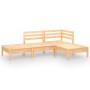 Juego de muebles de jardín 4 piezas madera maciza de pino de vidaXL, Conjuntos de jardín - Ref: Foro24-3082617, Precio: 180,8...