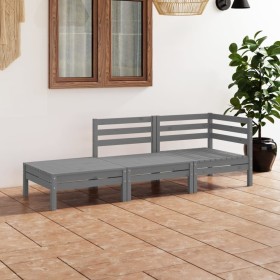 Garden furniture set 3 pieces solid white pine wood by vidaXL, Garden sets - Ref: Foro24-3082614, Price: 150,83 €, Discount: %