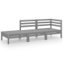 Garden furniture set 3 pieces solid white pine wood by vidaXL, Garden sets - Ref: Foro24-3082614, Price: 150,83 €, Discount: %