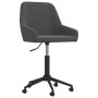 Silla de oficina giratoria de terciopelo gris oscuro de vidaXL, Sillas de oficina - Ref: Foro24-339470, Precio: 79,10 €, Desc...