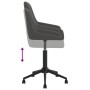 Silla de oficina giratoria de terciopelo gris oscuro de vidaXL, Sillas de oficina - Ref: Foro24-339470, Precio: 79,10 €, Desc...