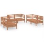 Garden furniture 8 pieces honey brown solid pine wood by vidaXL, Garden sets - Ref: Foro24-3082585, Price: 342,59 €, Discount: %