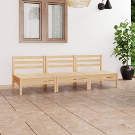 Garden furniture set 3 pieces solid pine wood by vidaXL, Garden sets - Ref: Foro24-3082442, Price: 155,99 €, Discount: %