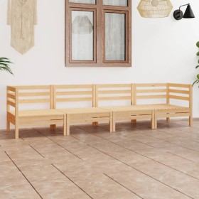 4-piece solid pine wood garden furniture set by vidaXL, Garden sets - Ref: Foro24-3082502, Price: 189,99 €, Discount: %