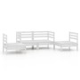 4-piece solid white pine wood garden furniture set by vidaXL, Garden sets - Ref: Foro24-3082523, Price: 218,94 €, Discount: %