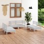 Garden furniture set 6 pieces solid white pine wood by vidaXL, Garden sets - Ref: Foro24-3082553, Price: 312,99 €, Discount: %