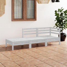 Garden furniture set 3 pieces solid white pine wood by vidaXL, Garden sets - Ref: Foro24-3082613, Price: 153,99 €, Discount: %