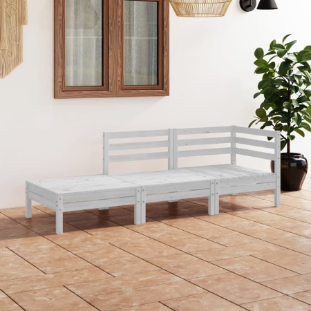 Garden furniture set 3 pieces solid white pine wood by vidaXL, Garden sets - Ref: Foro24-3082613, Price: 152,91 €, Discount: %