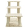 Rascador para gatos con postes de sisal crema 50,5 cm de vidaXL, Mobiliario para gatos - Ref: Foro24-171506, Precio: 37,73 €,...