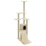 Cat scratching post with cream sisal posts 155 cm by vidaXL, Cat furniture - Ref: Foro24-171515, Price: 50,65 €, Discount: %