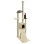 Cat scratching post with cream sisal posts 155 cm by vidaXL, Cat furniture - Ref: Foro24-171515, Price: 50,65 €, Discount: %