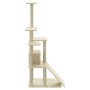 Cat scratching post with cream sisal posts 155 cm by vidaXL, Cat furniture - Ref: Foro24-171515, Price: 50,65 €, Discount: %