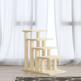 Cat scratching post with cream sisal posts 63 cm by vidaXL, Cat furniture - Ref: Foro24-171503, Price: 49,99 €, Discount: %