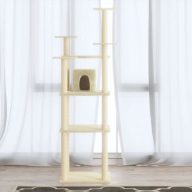 Cat scratcher with cream sisal posts 171 cm by vidaXL, Cat furniture - Ref: Foro24-171485, Price: 66,54 €, Discount: %