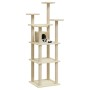 Cat scratcher with cream sisal posts 171 cm by vidaXL, Cat furniture - Ref: Foro24-171485, Price: 66,47 €, Discount: %