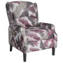 Sillón reclinable de masaje de tela con estampado de flores de vidaXL, Sillones de masaje eléctricos - Ref: Foro24-338821, Pr...