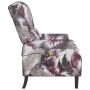 Sillón reclinable de masaje de tela con estampado de flores de vidaXL, Sillones de masaje eléctricos - Ref: Foro24-338821, Pr...