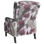 Sillón reclinable de masaje de tela con estampado de flores de vidaXL, Sillones de masaje eléctricos - Ref: Foro24-338821, Pr...