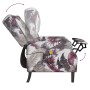 Sillón reclinable de masaje de tela con estampado de flores de vidaXL, Sillones de masaje eléctricos - Ref: Foro24-338821, Pr...