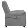 Sillón de masaje de cuero sintético gris de vidaXL, Sillones de masaje eléctricos - Ref: Foro24-338927, Precio: 225,93 €, Des...