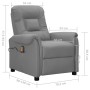 Sillón de masaje de cuero sintético gris de vidaXL, Sillones de masaje eléctricos - Ref: Foro24-338927, Precio: 225,99 €, Des...