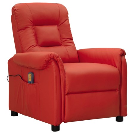 Red Faux Leather Massage Chair by vidaXL, Electric massage chairs - Ref: Foro24-338929, Price: 189,47 €, Discount: %