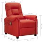 Red Faux Leather Massage Chair by vidaXL, Electric massage chairs - Ref: Foro24-338929, Price: 189,47 €, Discount: %