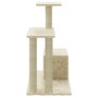 Cat scratching post with cream sisal posts 71 cm by vidaXL, Cat furniture - Ref: Foro24-171509, Price: 42,56 €, Discount: %