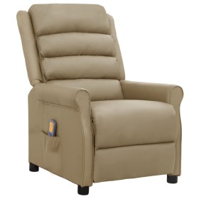 Cappuccino synthetic leather massage chair by vidaXL, Electric massage chairs - Ref: Foro24-338831, Price: 201,99 €, Discount: %