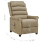 Cappuccino synthetic leather massage chair by vidaXL, Electric massage chairs - Ref: Foro24-338831, Price: 201,79 €, Discount: %