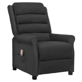 Sillón de masaje de cuero sintético negro de vidaXL, Sillones de masaje eléctricos - Ref: Foro24-338829, Precio: 226,99 €, De...