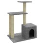 Rascador para gatos con postes de sisal gris claro 71 cm de vidaXL, Mobiliario para gatos - Ref: Foro24-171510, Precio: 39,53...