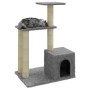 Rascador para gatos con postes de sisal gris claro 71 cm de vidaXL, Mobiliario para gatos - Ref: Foro24-171510, Precio: 39,53...