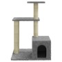 Rascador para gatos con postes de sisal gris claro 71 cm de vidaXL, Mobiliario para gatos - Ref: Foro24-171510, Precio: 39,53...