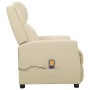 Cream Synthetic Leather Massage Chair by vidaXL, Electric massage chairs - Ref: Foro24-338846, Price: 182,99 €, Discount: %