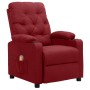 Sillón de masaje de tela rojo tinto de vidaXL, Sillones de masaje eléctricos - Ref: Foro24-339115, Precio: 223,84 €, Descuent...