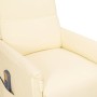 Sillón de masaje de cuero sintético crema de vidaXL, Sillones de masaje eléctricos - Ref: Foro24-338952, Precio: 203,01 €, De...