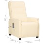 Sillón de masaje de cuero sintético crema de vidaXL, Sillones de masaje eléctricos - Ref: Foro24-338952, Precio: 203,01 €, De...